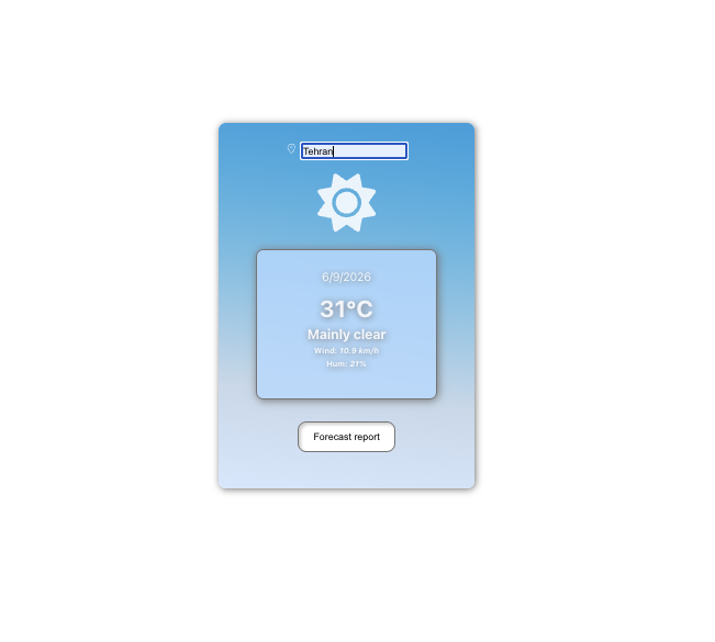 weather app project
